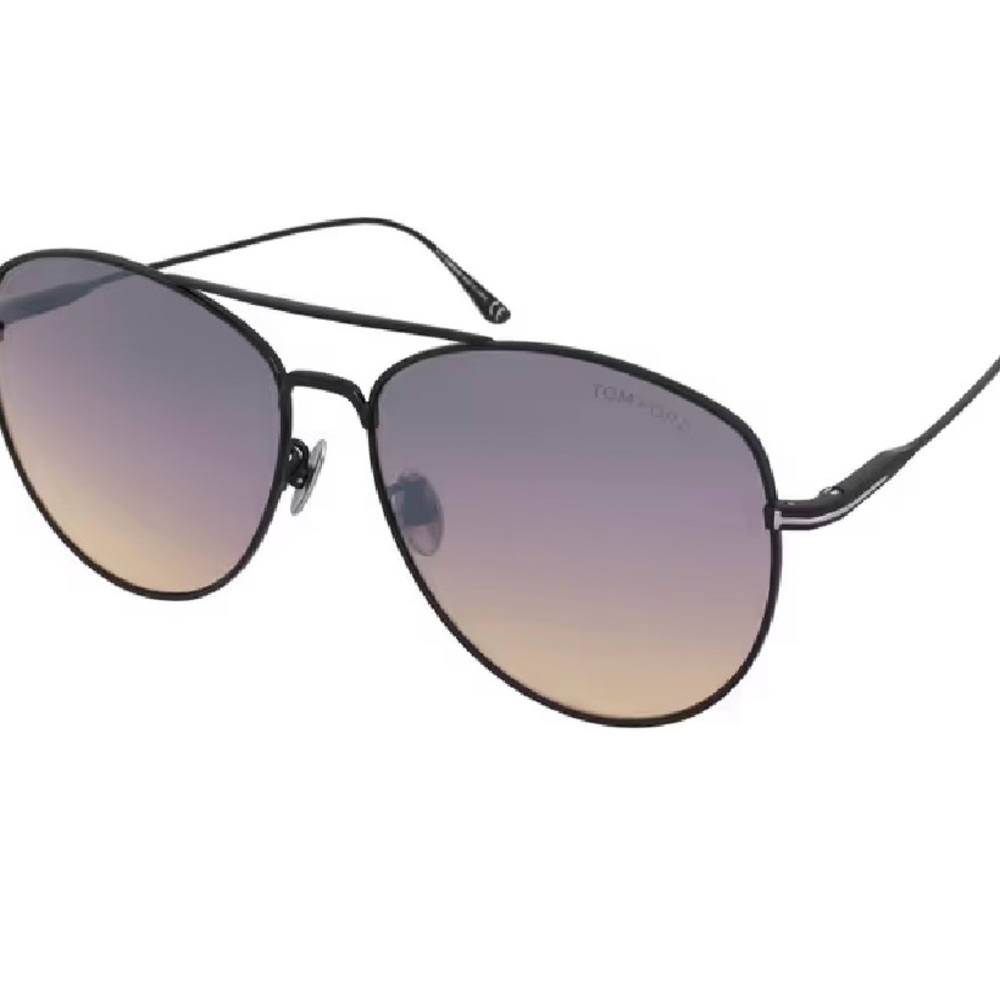Tom Ford Black Glasses with Gradient Lenses